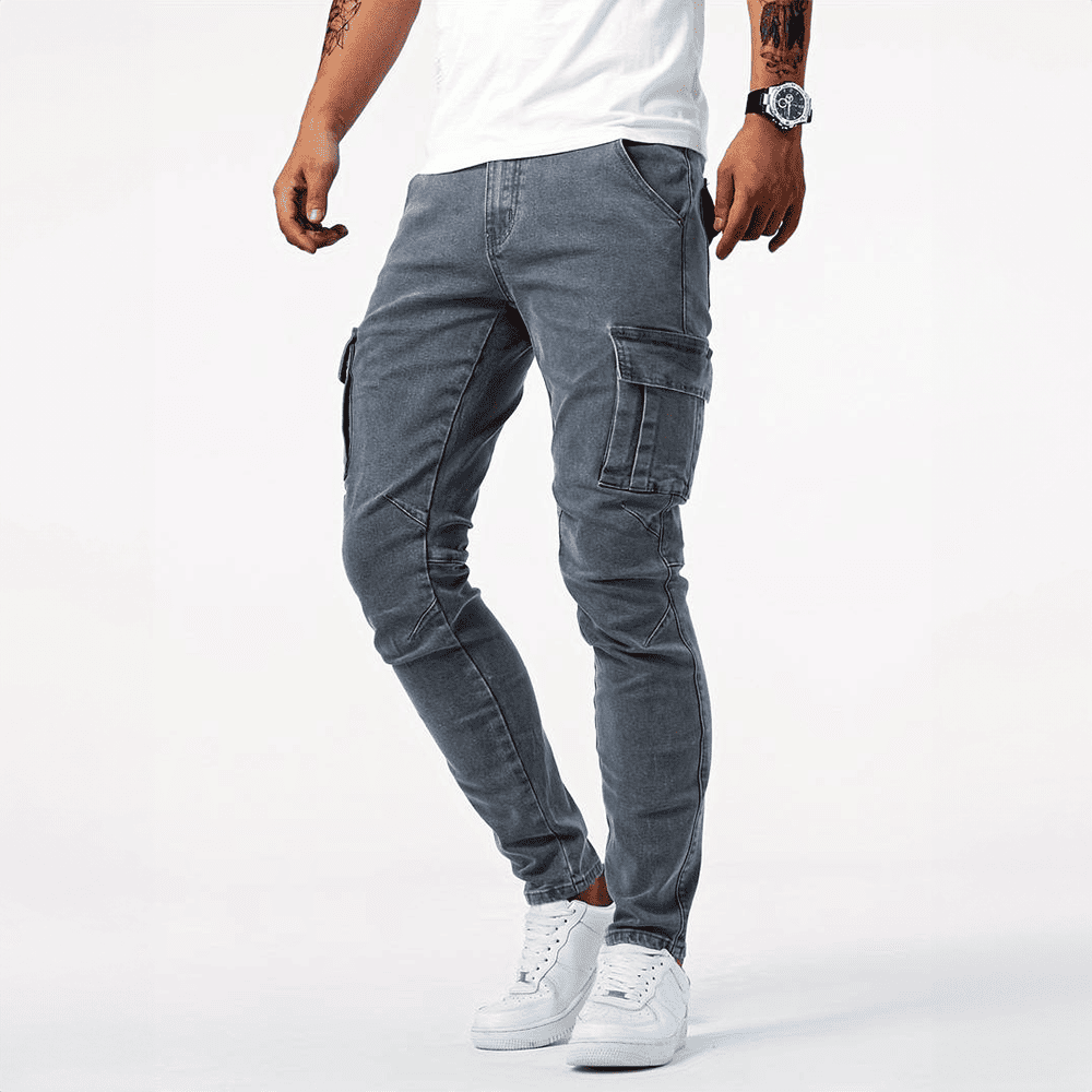 BRYAN - JEANS CARGO ELASTICIZZATI