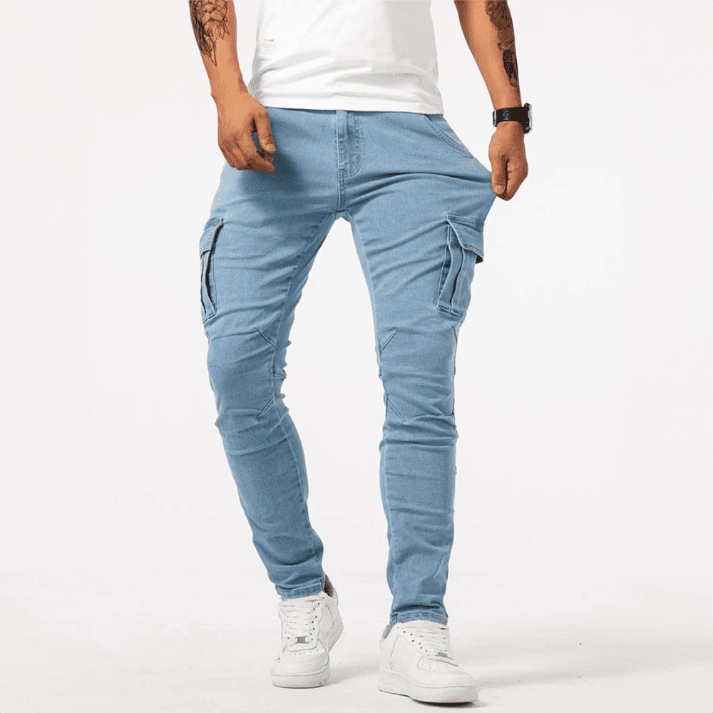 BRYAN - JEANS CARGO ELASTICIZZATI