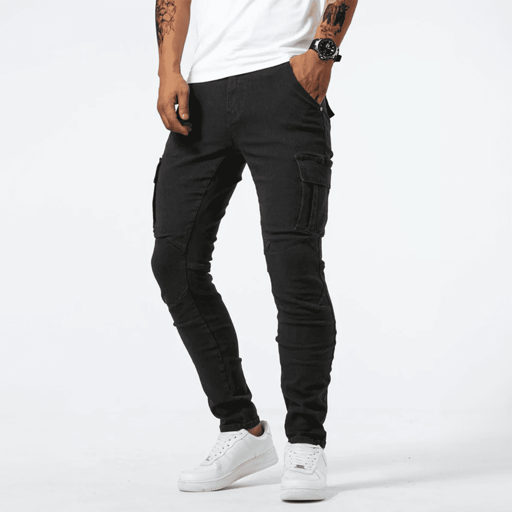 BRYAN - JEANS CARGO ELASTICIZZATI