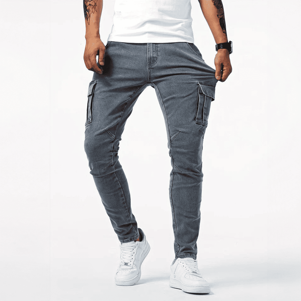 BRYAN - JEANS CARGO ELASTICIZZATI